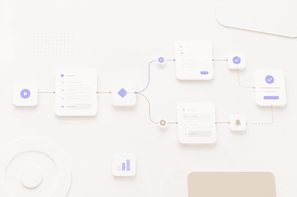 FormFlow workflow visualization showing the build, validate, publish, and collect steps